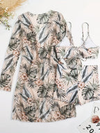 Biquíni Tie Dye 3 Peças | Cintura Alta com Shorts