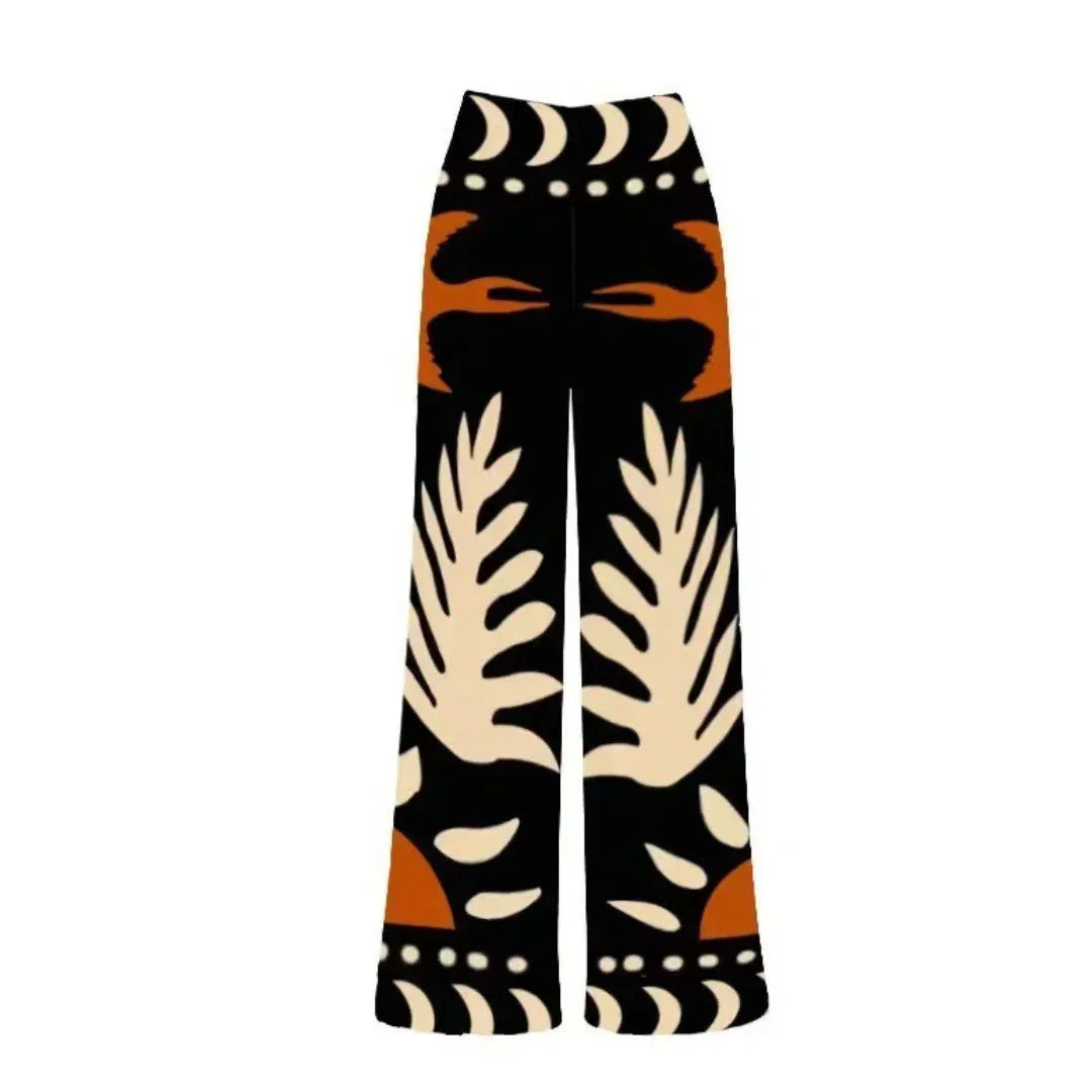 Conjunto Praia 3 Peças Estampa Pássaros | Biquíni, Maiô e Saia/Calça com Renda