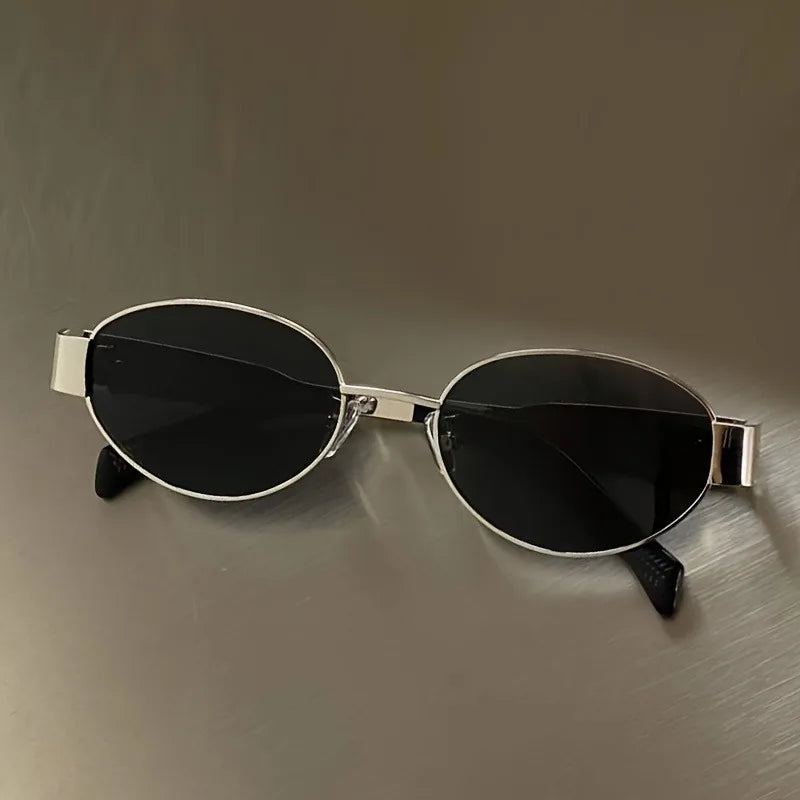 Óculos de Sol Steampunk Oval Vintage | Proteção UV400