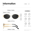 Óculos de Sol Steampunk Oval Vintage | Proteção UV400