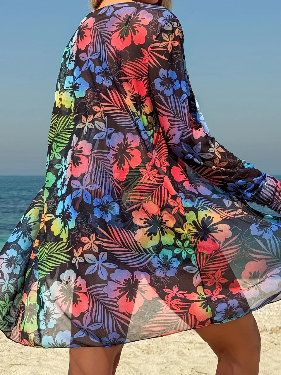Biquíni Tie Dye 3 Peças | Cintura Alta com Shorts