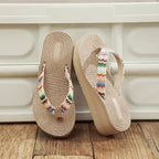 Chinelo Rasteira Plataforma Feminina | Flip Flop de Praia Leve e Confortável