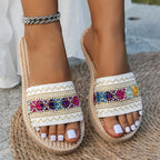 Sandália Boho Tassel Étnica | Rasteira de Praia Feminina