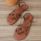 Sandália Feminina Trançada Moda Praia 👡