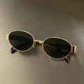 Óculos de Sol Steampunk Oval Vintage | Proteção UV400