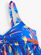 Tankini 2 Peças com Cordão Frontal | Conjunto Feminino para Praia e Piscina