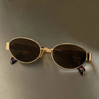Óculos de Sol Steampunk Oval Vintage | Proteção UV400