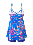 Tankini 2 Peças com Cordão Frontal | Conjunto Feminino para Praia e Piscina