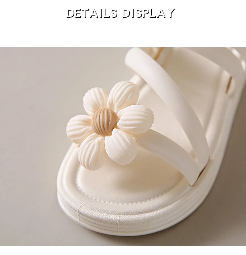 Sandália Feminina Rasteira com Flor | Conforto e Estilo