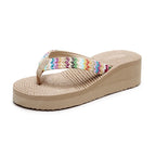 Chinelo Rasteira Plataforma Feminina | Flip Flop de Praia Leve e Confortável